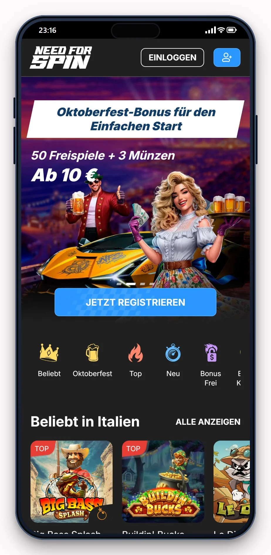 Casino mit Neosurf Einzahlung: Need for Spin am Handy