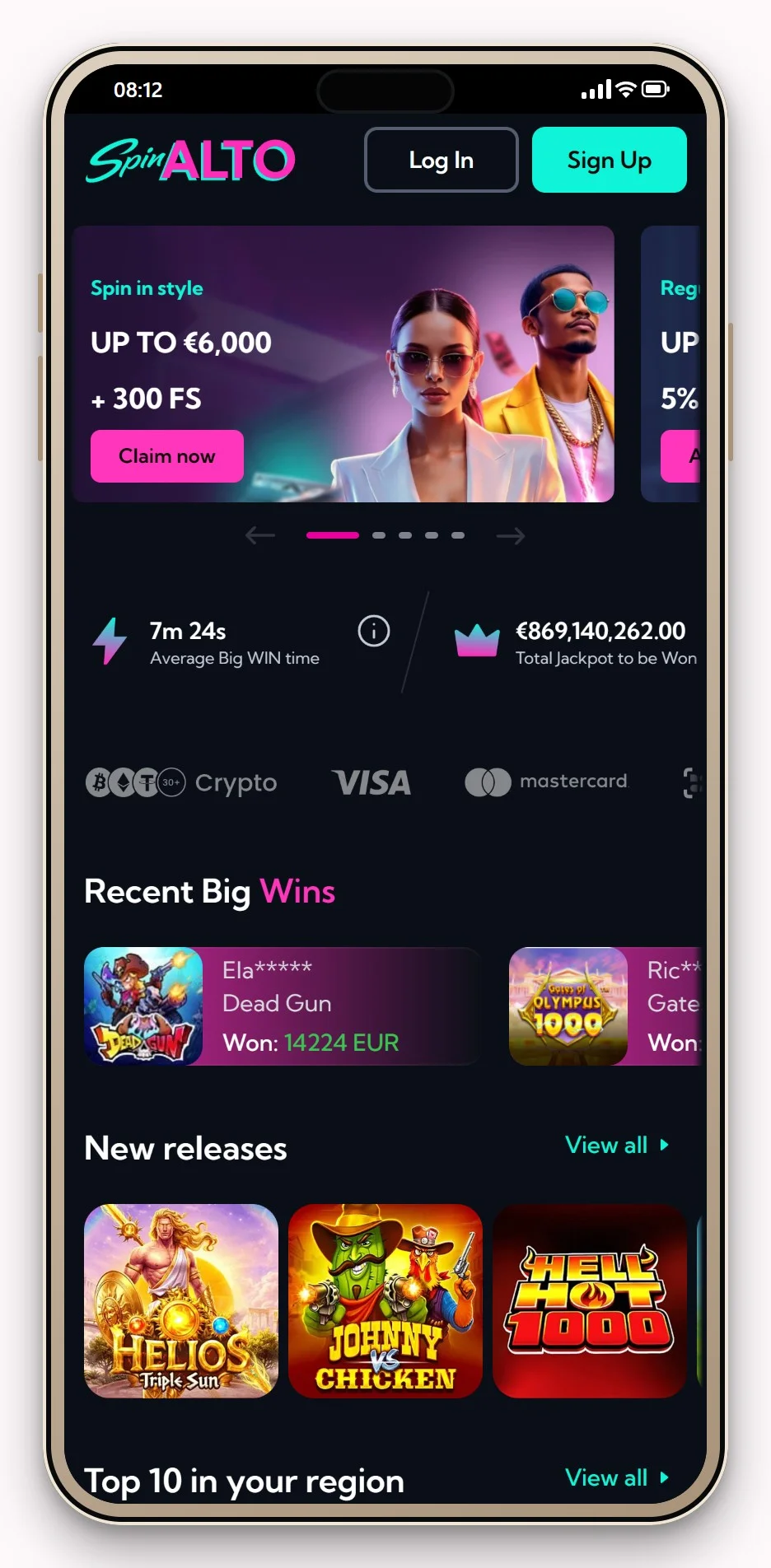 online casino neosurf: SpinAlto op je telefoon