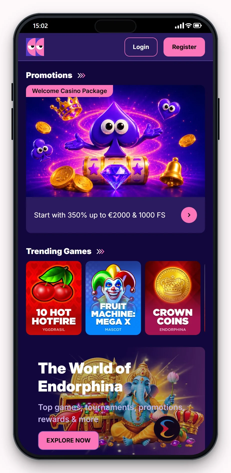 casino neosurf: BlindLuck mobilní verze, lobby
